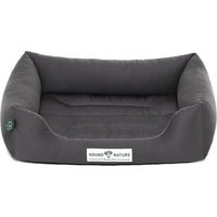 Produktbild von HOUND & NATURE Öko Hundebett BERN aus Baumwolle Grau Größe S