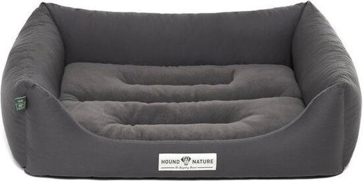 HOUND & NATURE Öko Hundebett Luzern aus Baumwolle in Grau Größe M – Bild 1 von 2