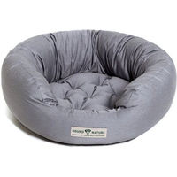 Produktbild von HOUND & NATURE Öko Hundebett St. Moritz Grau Größe M aus Baumwolle