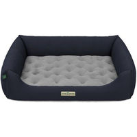 Produktbild von HOUND & NATURE Öko Hundebett Zürich aus Fleece in Blau Größe L für Senior Hunde