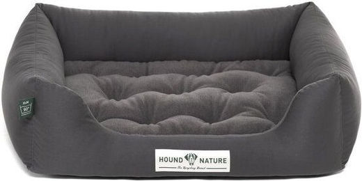HOUND & NATURE Öko Hundebett Zürich aus Fleece in Grau Größe S für kleine Hunde und Senioren – Bild 1 von 2