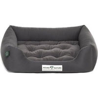 Produktbild von HOUND & NATURE Öko Hundebett Zürich aus Fleece in Grau Größe S für kleine Hunde und Senioren