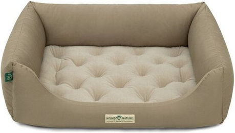 HOUND & NATURE Öko Hundebett Zürich aus Fleece in Taupe und Beige Größe M für Senioren – Bild 1 von 1