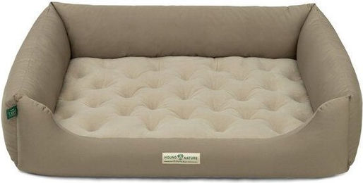 HOUND & NATURE Öko Hundebett Zürich aus Fleece in XL für Senior Hunde in Taupe und Beige – Bild 1 von 2