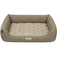 Produktbild von HOUND & NATURE Öko Hundebett Zürich aus Fleece in XL für Senior Hunde in Taupe und Beige