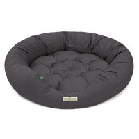 Produktbild von HOUND & NATURE Öko Hundebett St. Moritz Donut Hundekorb aus Baumwolle für Riesenrassen XL Grau