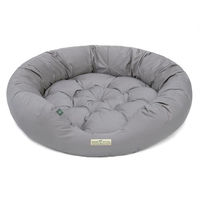 Produktbild von HOUND & NATURE Öko Hundebett St. Moritz Donut Hundekorb aus Baumwolle für Riesenrassen XL Hellgrau