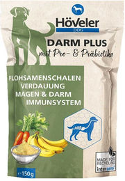 Produktbild von Höveler DOG DARM PLUS Pulver zur Unterstützung der Magen-Darm-Verdauung mit Probiotika 150g