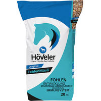 Produktbild von Höveler Junior Fohlenmüsli zur Unterstützung von Immunsystem sowie Gelenken und Knochen