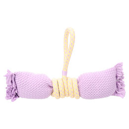 Produktbild von HS Joanie Flamingo Hundespielzeug Zerrseil Twist mit Schleife Lila Gelb 48 x 35,5 x 9,5 cm