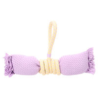 Produktbild von HS Joanie Flamingo Hundespielzeug Zerrseil Twist mit Schleife Lila Gelb 48 x 35,5 x 9,5 cm