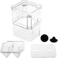 Produktbild von HS.SUPPLY Aquarium Aufzuchtbecken aus Kunststoff mit Trennboden für Fische und Garnelen in Transparent