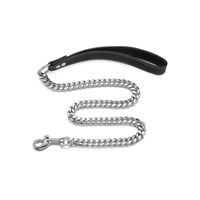Produktbild von HS.SUPPLY Hunde-Set aus Edelstahl bestehend aus Halsband und Führleine in Silber für erwachsene Hunde