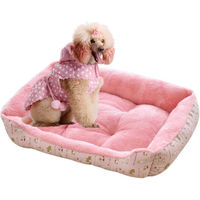 Produktbild von HS.SUPPLY Hundebett aus Plüsch allergikerfreundlich für alle Altersstufen