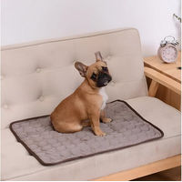Produktbild von HS.SUPPLY Hundematte XXL aus Plüsch für Hunde und Katzen bis 30 kg in Braun oder Blau
