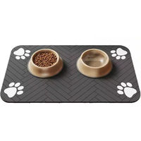 Produktbild von HS.SUPPLY Napfunterlage aus Silikon für Hunde schmutzabweisend und leicht zu reinigen