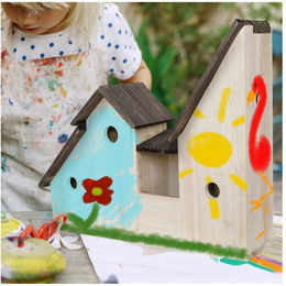 HTI-Line Vogelhaus Mina Meisenkasten aus Holz zum Bemalen für Wildvögel – Bild 1 von 5