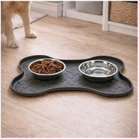 Produktbild von HTI-Living Futternapf für Hunde aus Edelstahl 2er Set Knochenform 47 x 30 cm