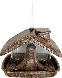 HTI-Living Vogelfutterhaus Nessa Futterspender aus Kunststoff in Metallic Gold zum Hängen – Bild 1 von 8