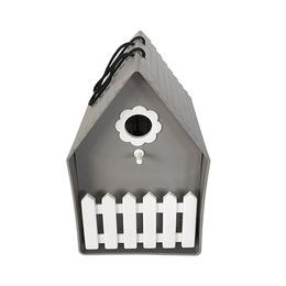 HTI-Living Vogelhaus Nessa Nistkasten für Wildvögel und Meisen aus Kunststoff in Grau – Bild 1 von 6