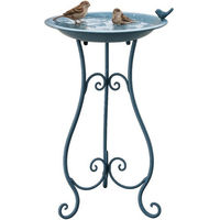 Produktbild von HTI-Living Vogeltränke Verena Vogelbad aus Metall in Blau