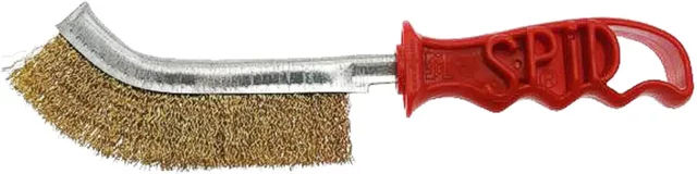 Hufbürste Umbria Equitazione aus Kunststoff und Metall in Rot und Silber – Bild 1 von 1