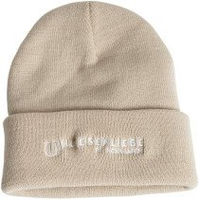 Produktbild von Hufeisenliebe Beanie Mütze aus Acryl-Faser in Beige für den Winter