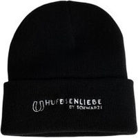 Produktbild von Hufeisenliebe Beanie Mütze aus Acryl-Faser in Schwarz für den Winter