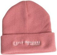Hufeisenliebe Beanie Mütze aus Acryl in Rosa für den Winter – Bild 1 von 3