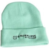 Produktbild von Hufeisenliebe Beanie Mütze aus Acryl in Türkis für den Winter