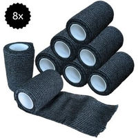 Produktbild von Hufeisenliebe PetPerfekt Gamaschen Bandagen aus Stoff Schwarz 7,5cm x 4,5m