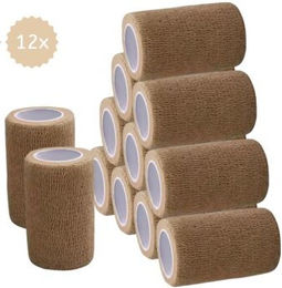 Hufeisenliebe PetPerfekt Gamaschen Bandagen Beige 7,5cm x 4,5m 12 Stück – Bild 1 von 3