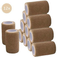 Produktbild von Hufeisenliebe PetPerfekt Gamaschen Bandagen Beige 7,5cm x 4,5m 12 Stück