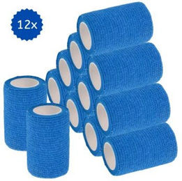 Hufeisenliebe PetPerfekt Gamaschen Bandagen für Pferde Blau 7,5cm x 4,5m 12 Stück – Bild 1 von 3