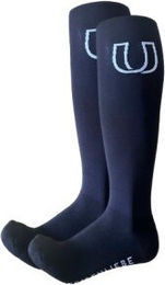 Hufeisenliebe Reitsocken aus Baumwolle schwarz Größe S mit verstärktem Fuß – Bild 1 von 3