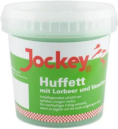Produktbild von Huffett Jockey Hufpflege für Pferde in Schwarz und Grün