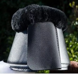 Produktbild von Hufglocken HFI Gamaschen aus Kunstleder Schwarz Größe M