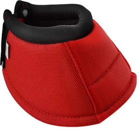 Hufglocken Hispano Hipica Cordura in Schwarz Rot Weiß Blau Größe M – Bild 1 von 1