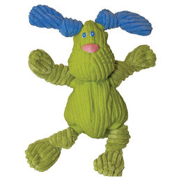 HuggleHounds Bugsy Ruff-Tex Hundespielzeug aus Corduroy und Naturkautschuk mit Quietschefunktion Mini Grün – Bild 1 von 4