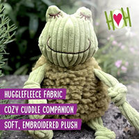 Produktbild von HuggleHounds HuggleFleece Flufferknottie Louise The Lamb Quietschspielzeug aus Plüsch in Rosa Größe Large - 1 Stk.