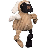 Produktbild von HuggleHounds HuggleMutt Patches the Mutt Knottie Hundespielzeug für Welpen und große Hunde