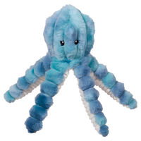 Produktbild von HuggleHounds Hundespielzeug X-Brace Calamaro Squid mit Seil in Blau