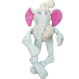 Produktbild von HuggleHounds Plüschspielzeug Long & Lanky Party Animal Elephant für Welpen Größe L