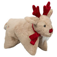 Produktbild von HuggleHounds Plüschspielzeug Marty Snuggles Reindeer für Hunde und Welpen Größe S Beige