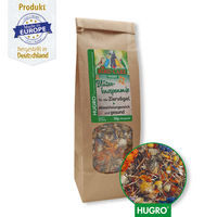 Produktbild von Hugro Bird Care Blütenknospenmix Vogelsnack für Papageien und Sittiche ohne tierisches Protein 50 g