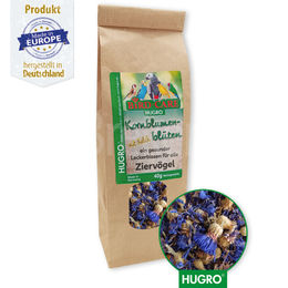 Hugro Bird Care Kornblumenblüten Vogelsnack für Ziervögel Papageien und Sittiche 40 g – Bild 1 von 5