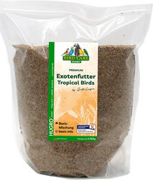Produktbild von Hugro Exotenfutter Basismischung Hauptfutter für tropische Ziervögel ohne tierisches Protein 4 kg - 4 kg