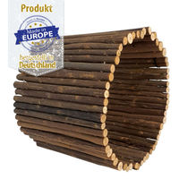 Produktbild von Hugro Nager Tunnel aus Naturholz und Weidenholz für Kaninchen 20 x 23 cm