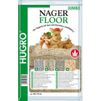 Produktbild von Hugro Nagerfloor Jumbo Naturhanfmatte für Nager aus biologischem Hanf 150 x 70 cm