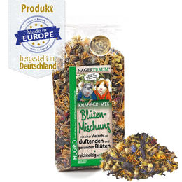 Produktbild von Hugro Nagertraum Blütenmischung getrocknete Kräuter für Kaninchen 450 g
